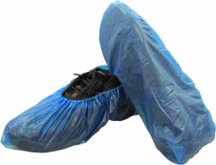 Shoe Covers Blue Vinyl Pack of 100